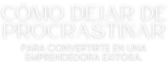 Logo Cómo dejas de Procastinar